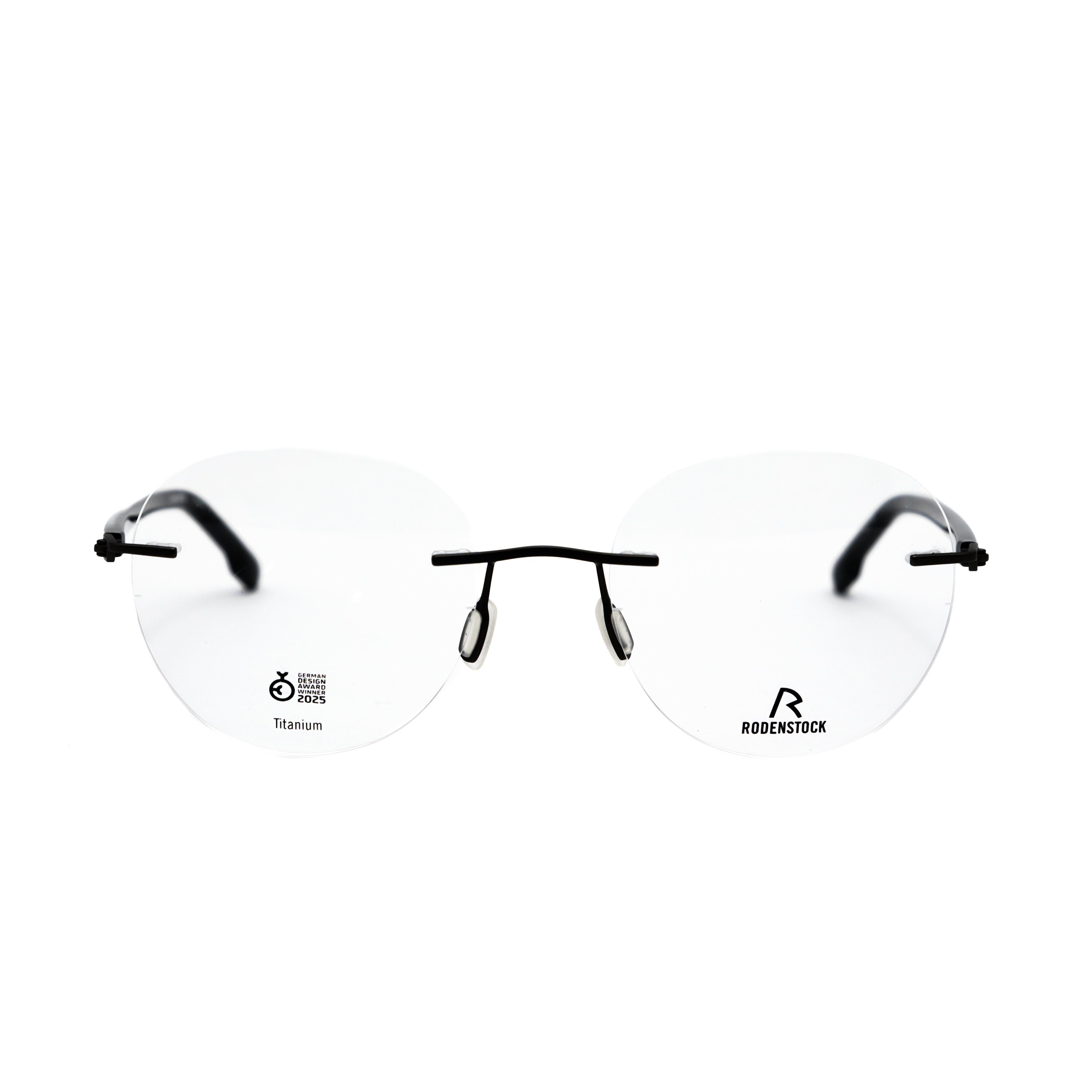 RODENSTOCK RODENSTOCK R7174 Optical Frame shiny black-matt gun round optical frame for Unisex