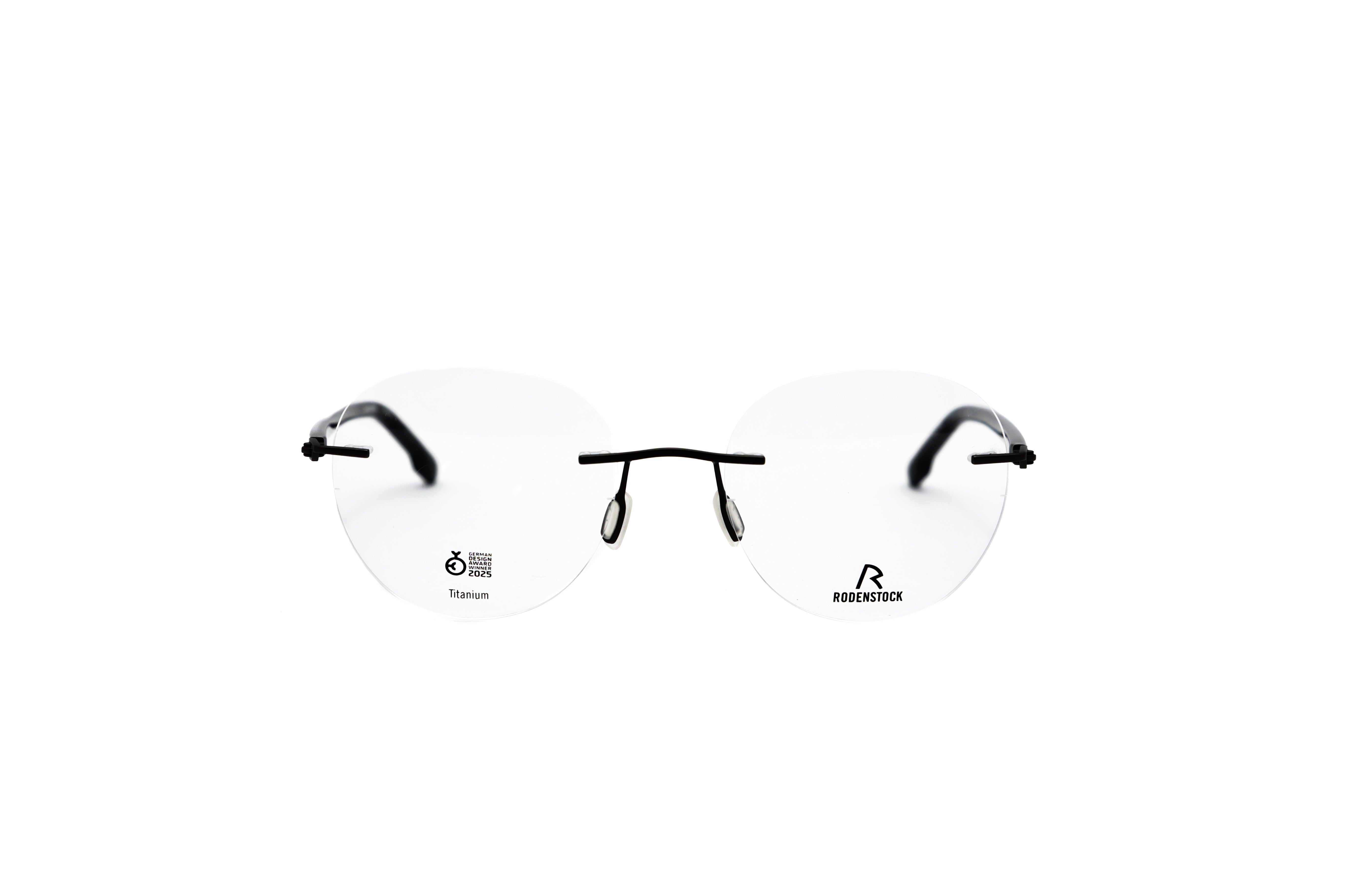 RODENSTOCK RODENSTOCK R7174 Optical Frame shiny black-matt gun round optical frame for Unisex