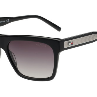 TOMMY HILFIGER TOMMY HILFIGER TH8011 Sunglass black rectangular / squared sunglass for Men