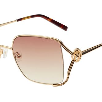 TOMMY HILFIGER TOMMY HILFIGER TH8006 Sunglass gold rectangular / squared sunglass for Women