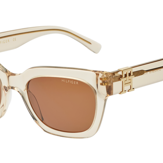TOMMY HILFIGER TOMMY HILFIGER TH2673 Sunglass crystal brown rectangular / squared sunglass for Women