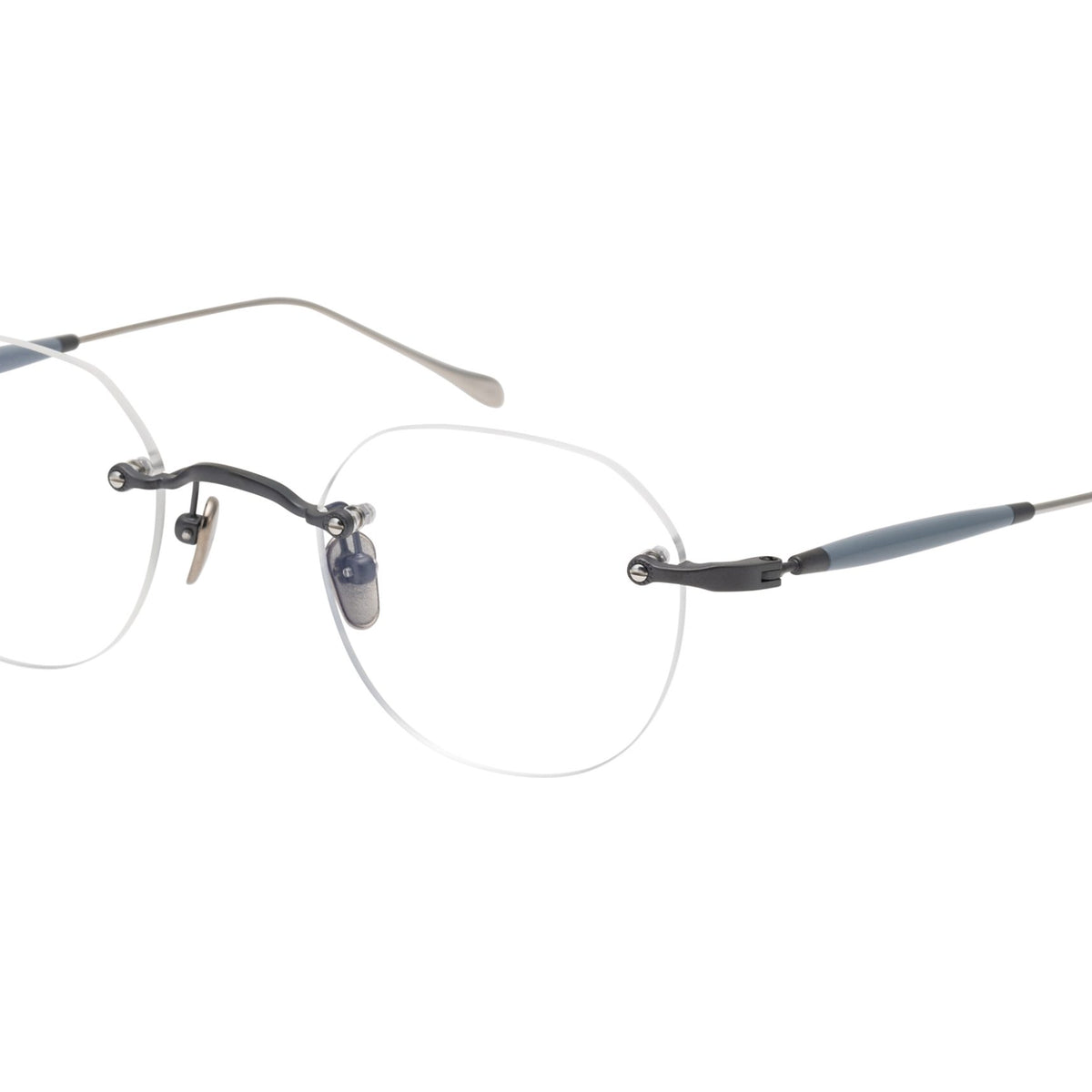 MASUNAGA MASUNAGA GMS-126T Optical Frame black geometrical/directional optical frame for Men