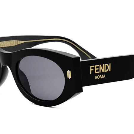 FENDI FENDI FE40125I Sunglass black round/oval/panthos sunglass for Women