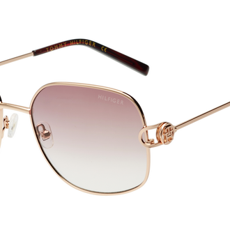 TOMMY HILFIGER TOMMY HILFIGER TH2667 Sunglass rose gold rectangular / squared sunglass for Women