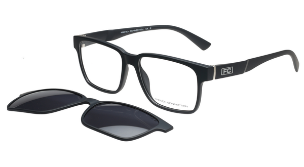 FCUK FCUK FC8286 Sunglass black rectangular / squared sunglass for Men