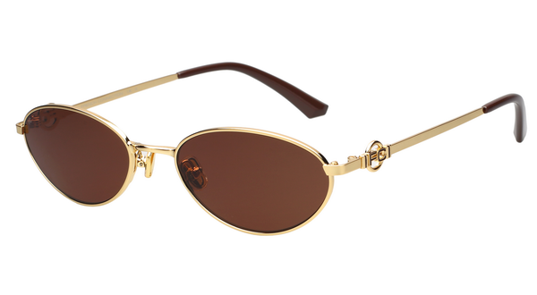 FCUK FCUK FC7702 Sunglass gold round/oval/panthos sunglass for Unisex