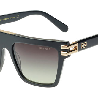 TOMMY HILFIGER TOMMY HILFIGER TH8009 Sunglass black rectangular / squared sunglass for Women