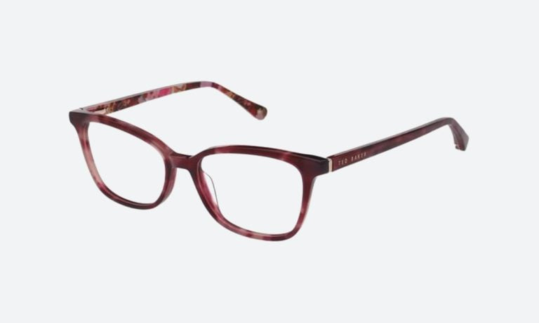 TED BAKER TED BAKER TB9185 Optical Frame pink havana rectangular / squared optical frame for Women