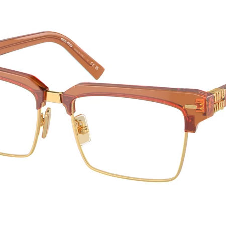 MIU MIU MIU MIU MU11XV Optical Frame caramel trasparent rectangular / squared optical frame for Women