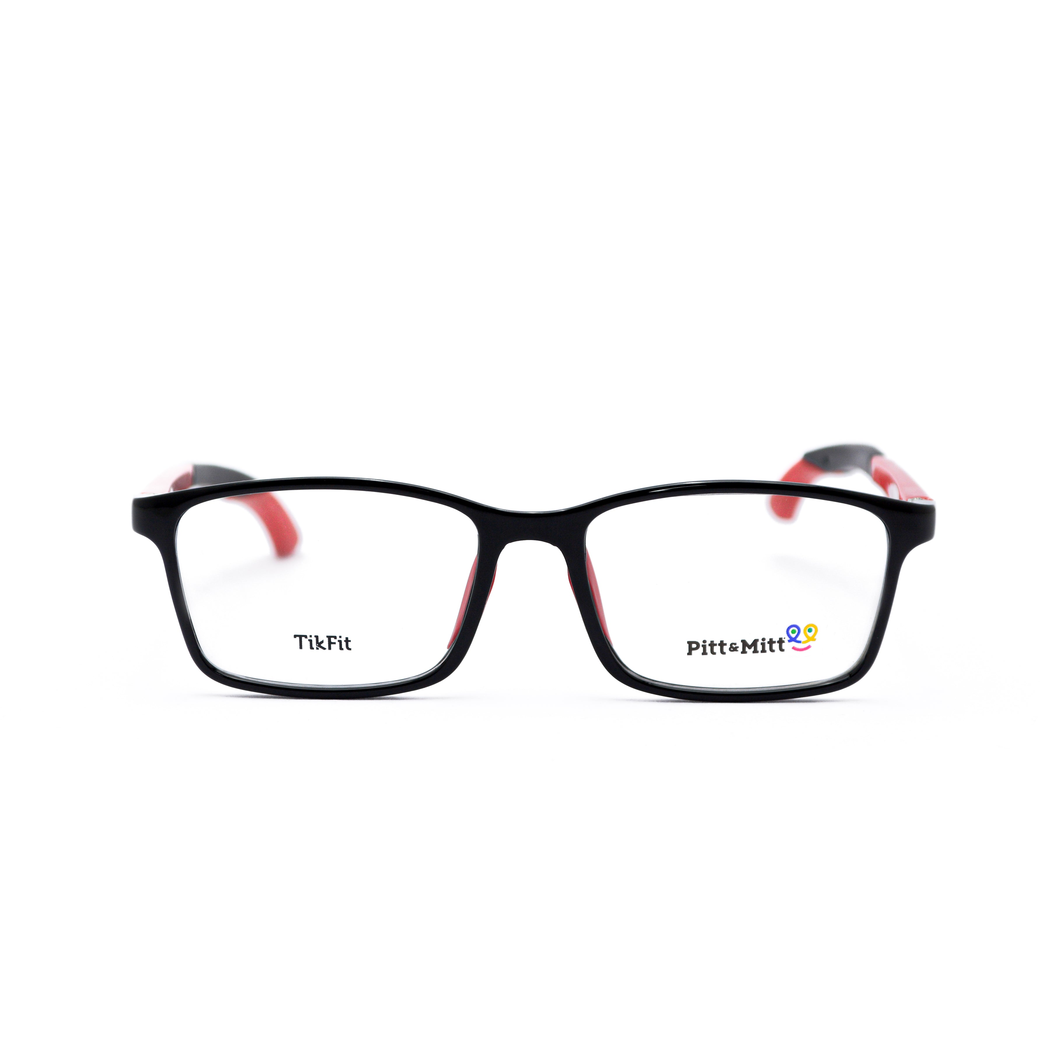 PITT & MITT TROPHY-S.BK/RD Optical Frame | Designer eyeglasses for men and women | SpecsBunker India – premium optical frames collection