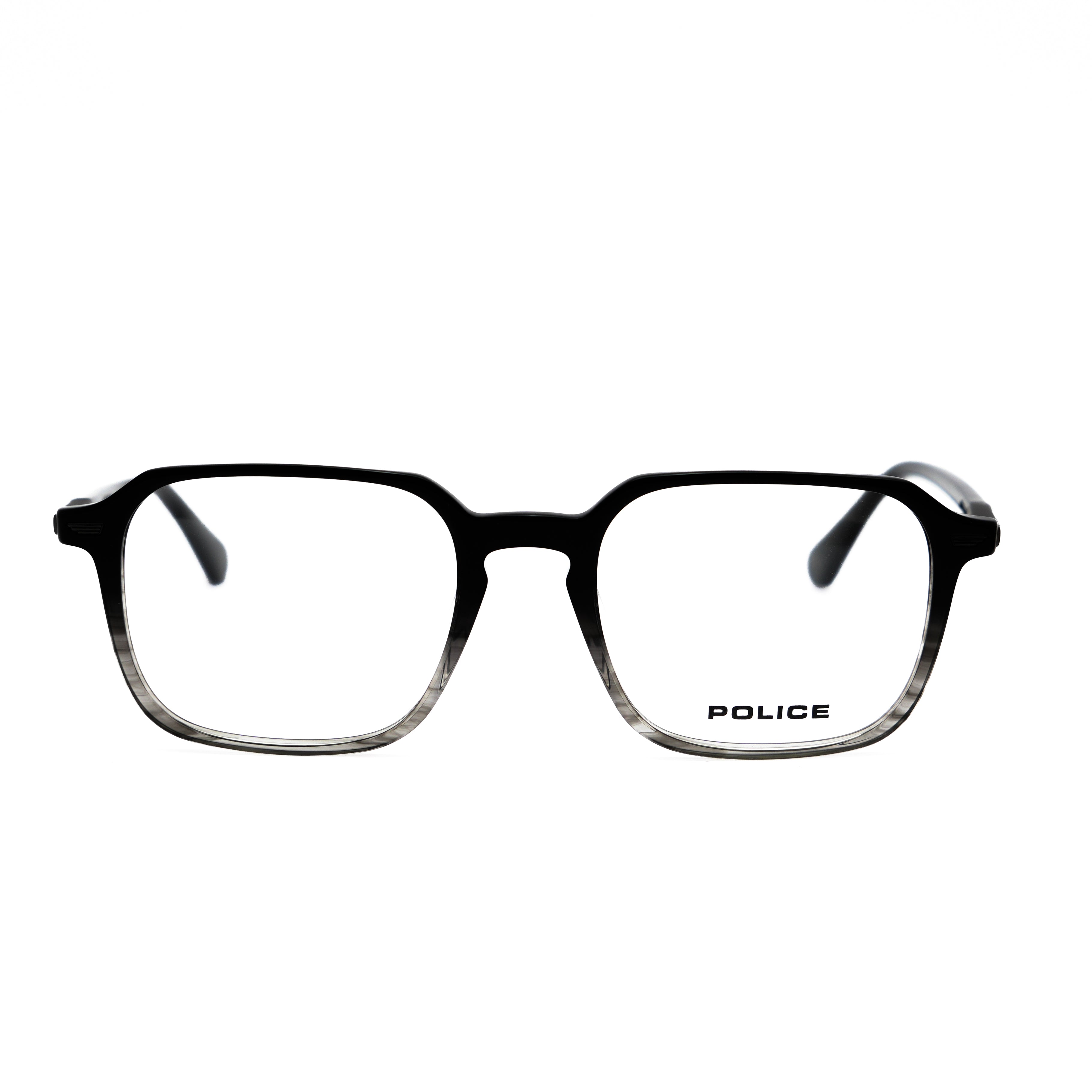 POLICE POLICE VPLQ69K Optical Frame gradient black squared optical frame for Men