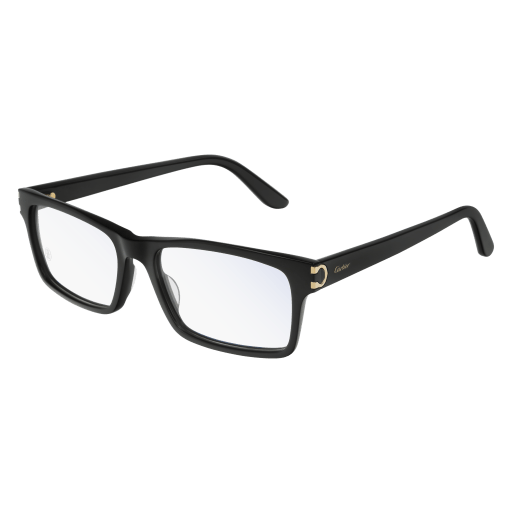 CARTIER CARTIER CT0005O Optical Frame black rectangular / squared optical frame for Men