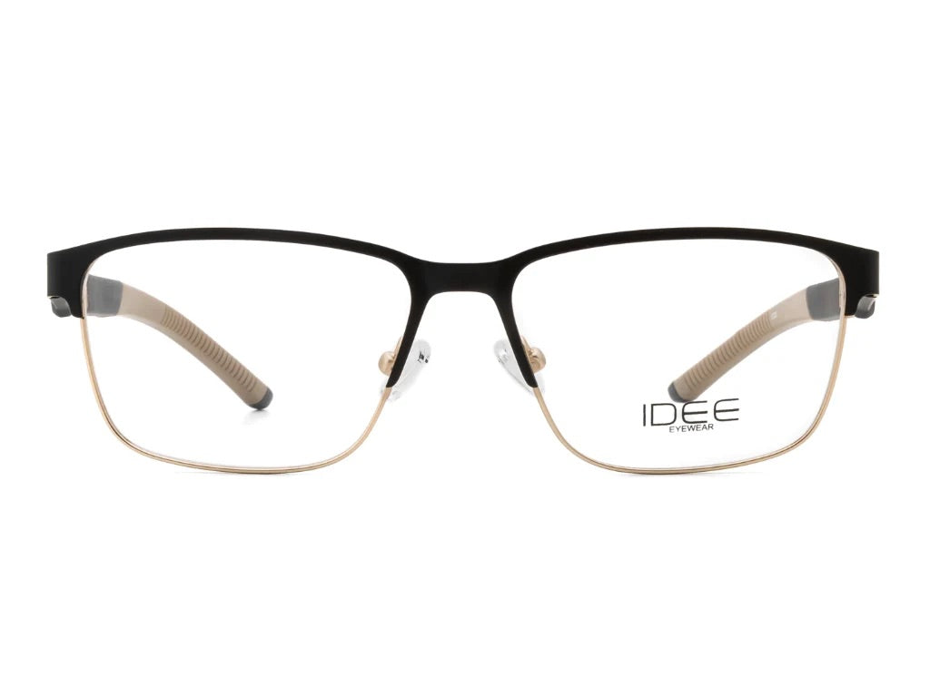 IDEE IDEE ID2318 Optical Frame black/gold rectangular / squared optical frame for Unisex