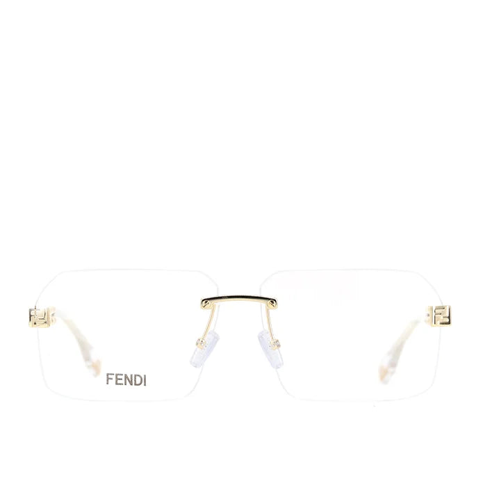 FENDI FENDI FE50035U Optical Frame gold rectangular / squared optical frame for Men