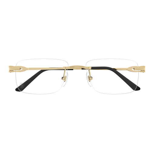 CARTIER CARTIER CT0521O Optical Frame gold squared optical frame for Men