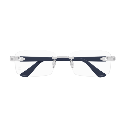 CARTIER CARTIER CT0287O Optical Frame silver squared optical frame for Men