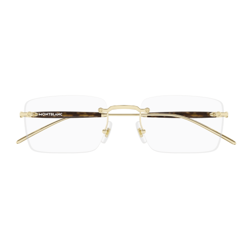 MONTBLANC MONTBLANC MB0411O Optical Frame gold squared optical frame for Unisex