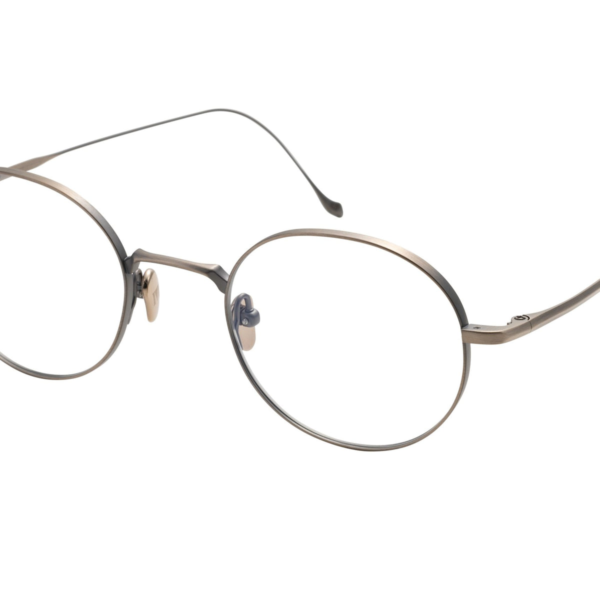 MASUNAGA MASUNAGA CHORD A Optical Frame gun metal round/oval/panthos optical frame for Unisex