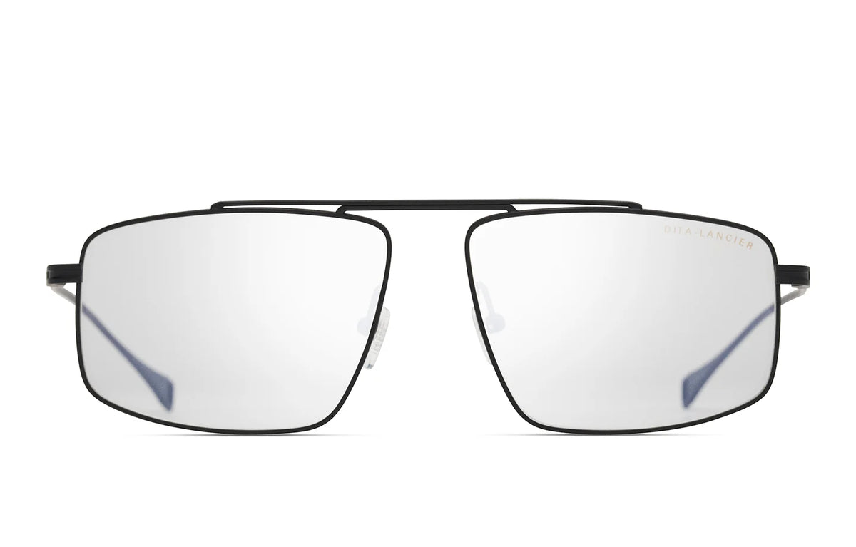 LANCIER LANCIER LSA-142 DLX142 Optical Frame black rectangular / squared optical frame for Men