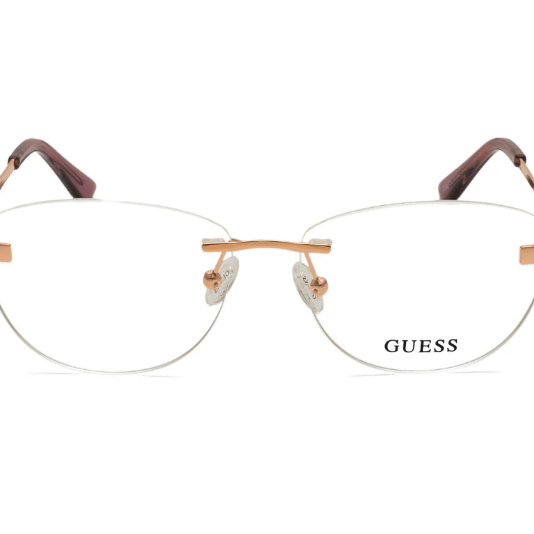 Discover GUESS GU50459 Optical Frame for Women. Budget optical frames, Affordable eyeglasses with authentic quality and stylish comfort. Buy online now.
