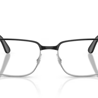 RAY-BAN RAY-BAN RX6542I Optical Frame black & gunmetal squared optical frame for Unisex