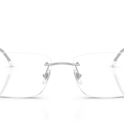 RAY-BAN RAY-BAN RX3768V Optical Frame silver irregular optical frame for Unisex