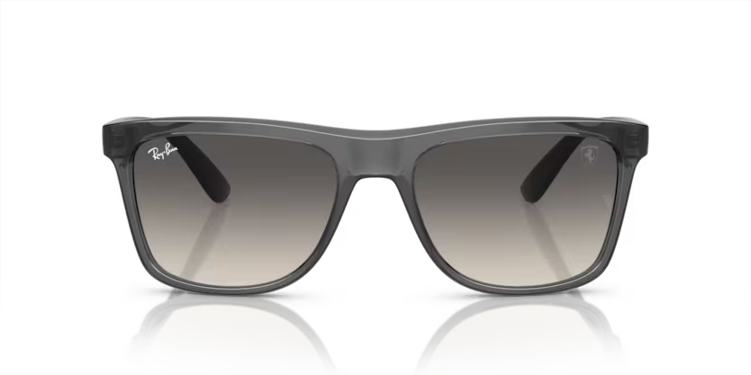 RAY-BAN FERRARI RAY-BAN FERRARI RB4413M Sunglass transparent grey rectangular / squared sunglass for Women