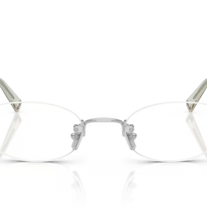 MIU MIU MIU MIU MU 53WV Optical Frame silver round optical frame for Women