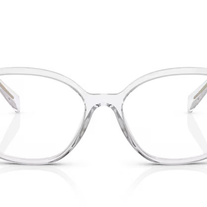 PRADA PRADA PR 02ZV Optical Frame transparent butterfly optical frame for Women