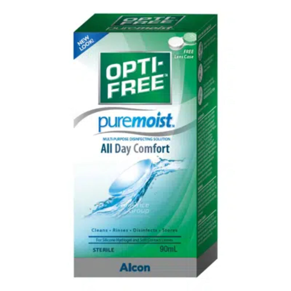 ALCON Opti-Free Pure Moist Contact Lens Solution (90ml) online in India – designer optical eyewear
