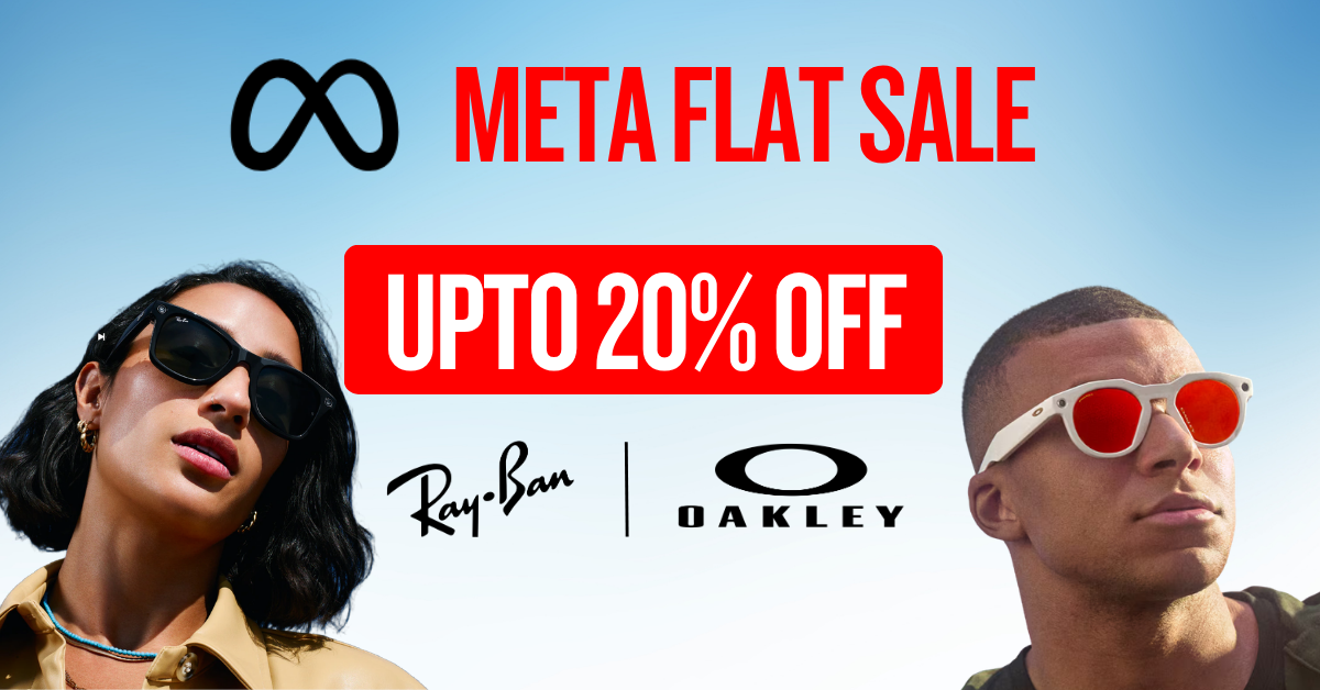 Meta Smart Glasses Sale in India  Ray-Ban & Oakley