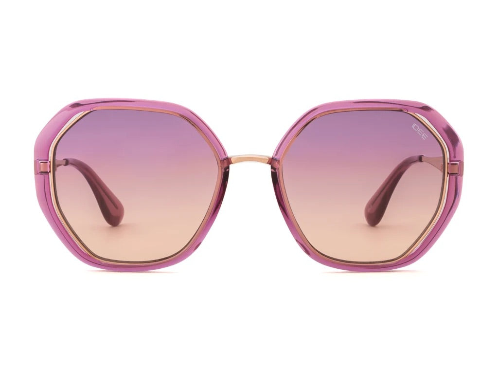 IDEE IDEE IDS3248 Sunglass pink geometrical/directional sunglass for Women