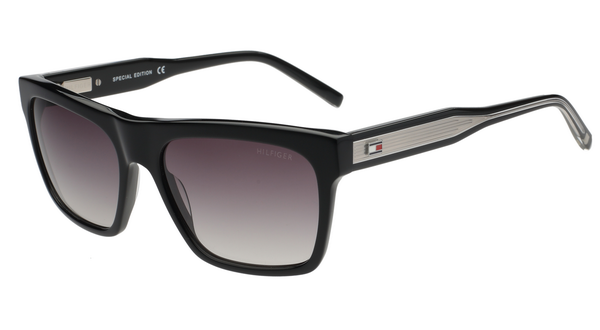TOMMY HILFIGER TOMMY HILFIGER TH8011 Sunglass black rectangular / squared sunglass for Men