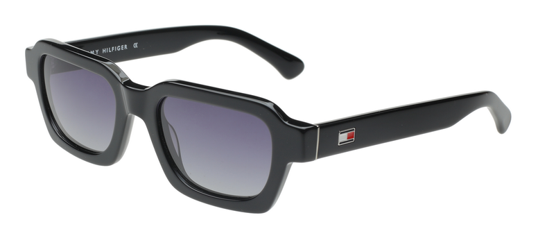 TOMMY HILFIGER TOMMY HILFIGER TH7210PL Sunglass black rectangular / squared sunglass for Unisex