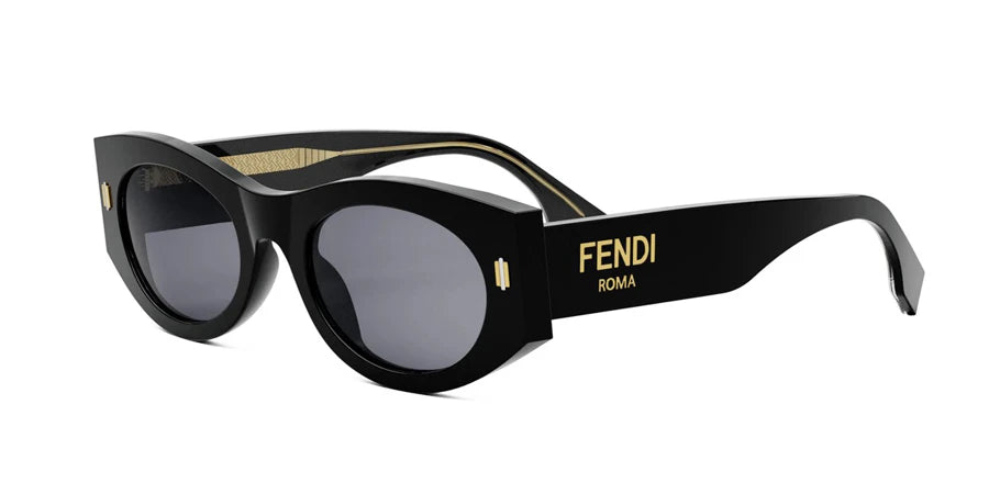 FENDI FENDI FE40125I Sunglass black round/oval/panthos sunglass for Women