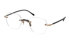 MASUNAGA MASUNAGA GMS-122T Optical Frame black geometrical/directional optical frame for Men