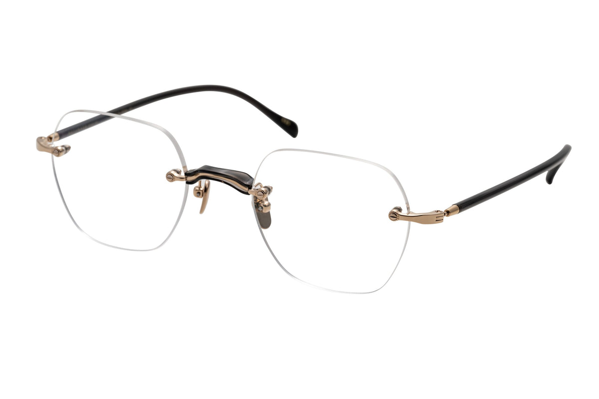MASUNAGA MASUNAGA GMS-122T Optical Frame black geometrical/directional optical frame for Men