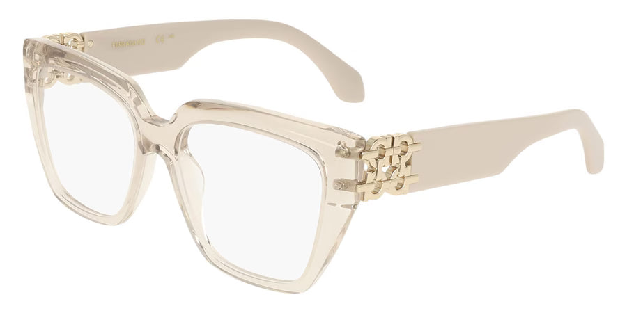FERRAGAMO FERRAGAMO SF3041E Optical Frame transparent beige rectangular / squared optical frame for Kids