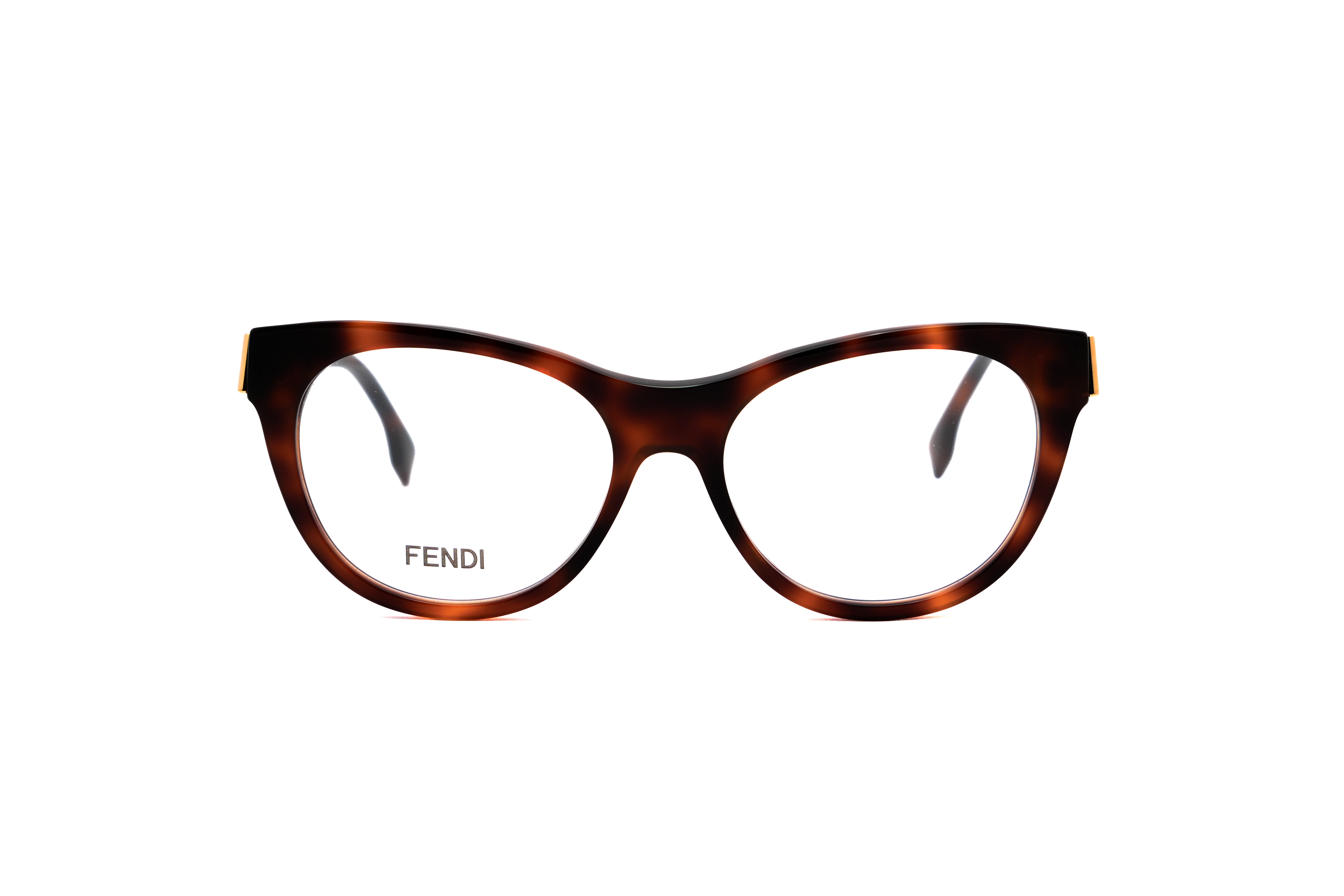 FENDI FENDI FE50101I Optical Frame havana round/oval/panthos optical frame for Women