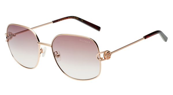 TOMMY HILFIGER TOMMY HILFIGER TH2667 Sunglass rose gold rectangular / squared sunglass for Women