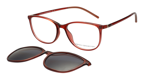 FCUK FCUK FC8314 Sunglass wine rectangular / squared sunglass for Unisex