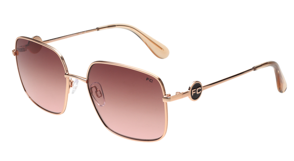FCUK FCUK FC7672 Sunglass rose gold rectangular / squared sunglass for Women
