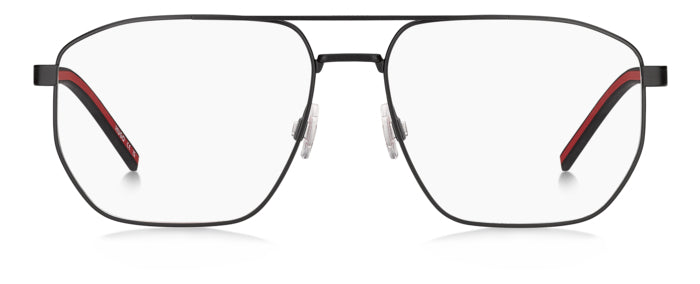 HUGO HUGO HG 1436 Optical Frame matte black pilot/navigator optical frame for Women