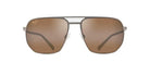 MAUI JIM MAUI JIM SHARKS COVE MJ0605S Sunglass satin sepia pilot/navigator sunglass for Unisex