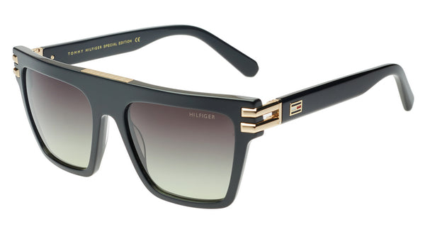 TOMMY HILFIGER TOMMY HILFIGER TH8009 Sunglass black rectangular / squared sunglass for Women