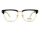 IDEE IDEE ID2283 Optical Frame black/gold clubmaster optical frame for Unisex