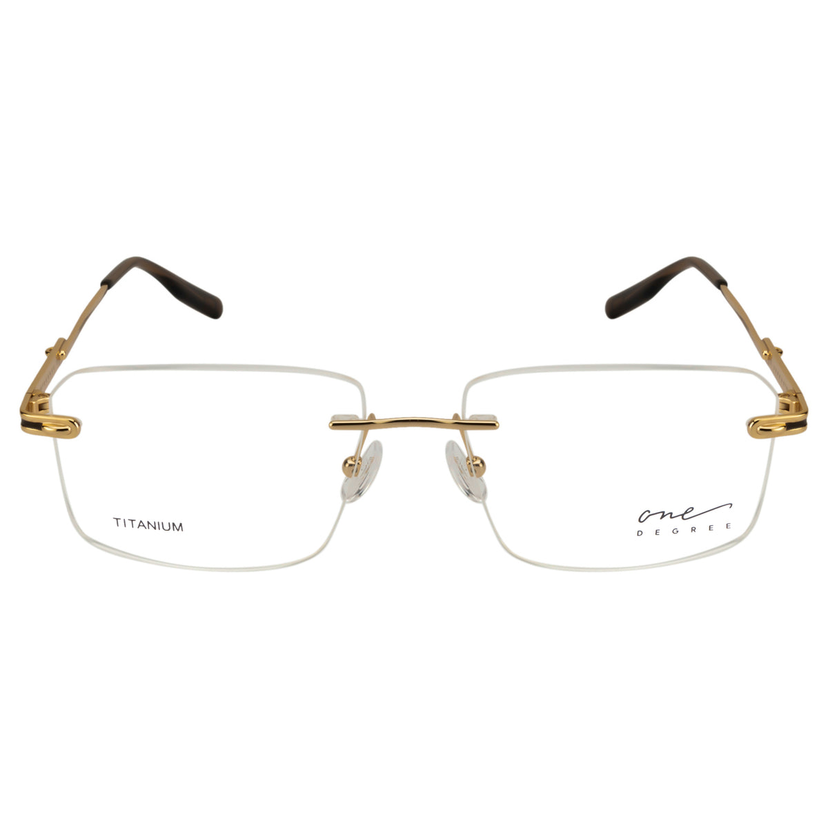 ONE DEGREE ONE DEGREE OD1005 Optical Frame gold rectangular / squared optical frame for Men