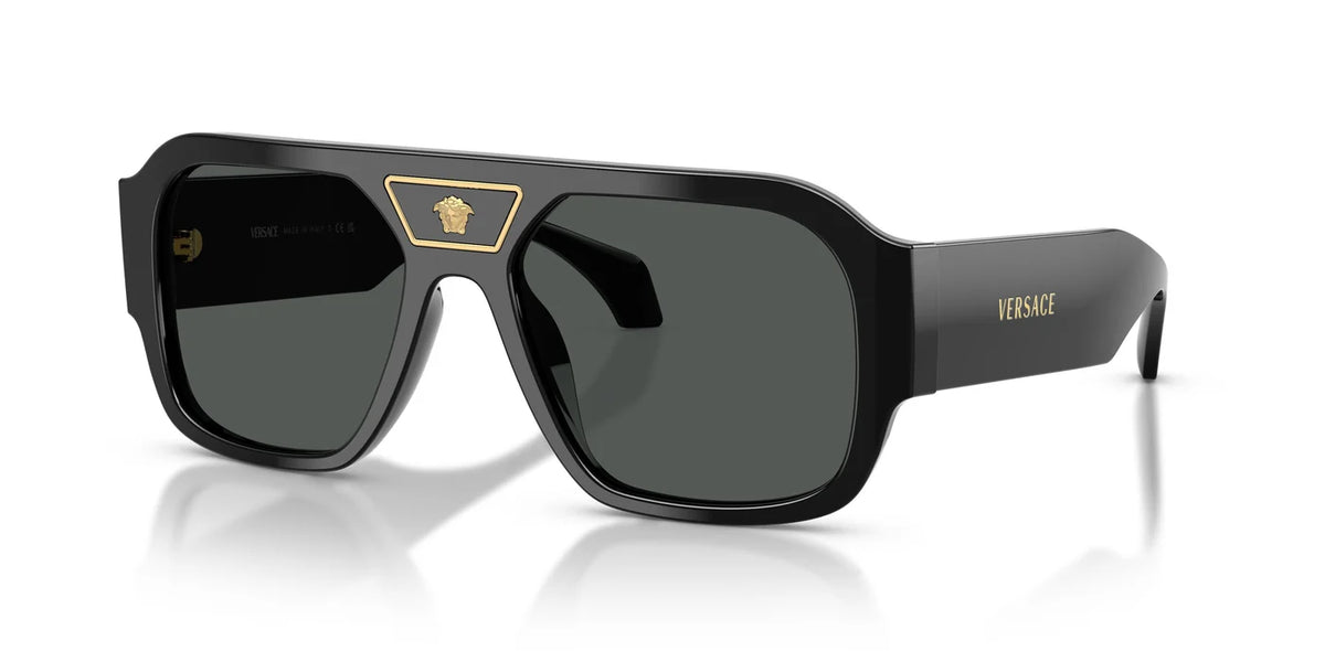 VERSACE VERSACE VE4508U Sunglass black rectangular / squared sunglass for Women