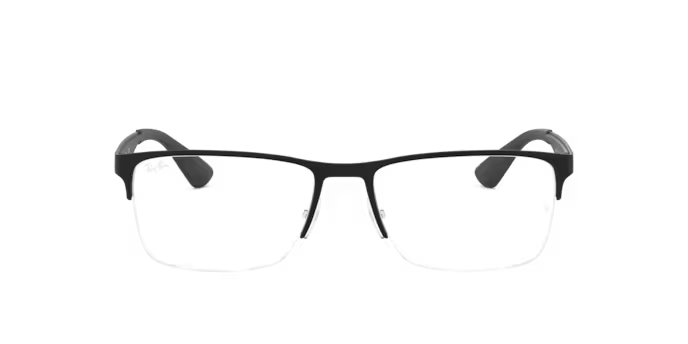 RAY-BAN RAY-BAN RX6335 Optical Frame black squared optical frame for Unisex