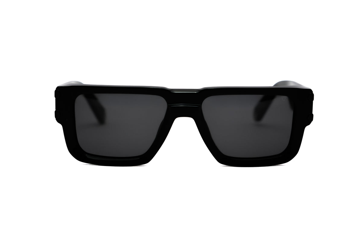 PHILIPP PLEIN PHILIPP PLEIN SPP229 Sunglass shiny black rectangular / squared sunglass for Women